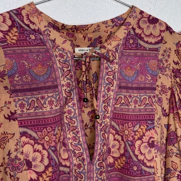 Spell & the Gypsy Folk Song Blouse Blossom Small Revolve - Picture 4 of 15